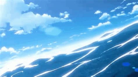 anime ocean gif|More.